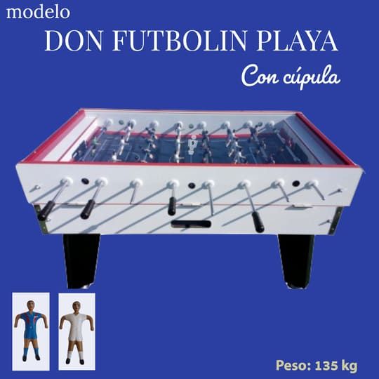 Futbolin para exteriores con cúpula transparente | Don Futbolín