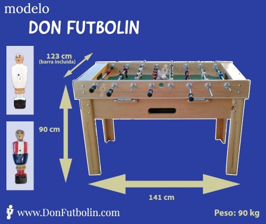 Médula tienda raíz Futbolín profesional Modelo Don Futbolín Madrid | Don Futbolín