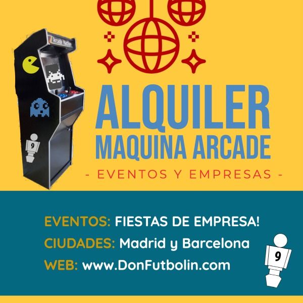Alquiler máquina arcade para eventos | Don Futbolin