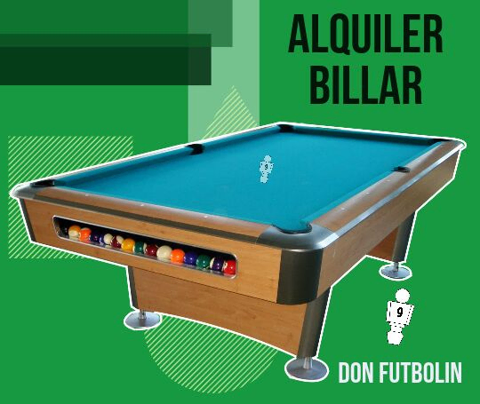 Alquiler Billar en Madrid y Barcelona en Don Futbolin