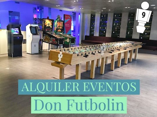 Alquiler Futbolín Gigante y Máquinas Recreativas 