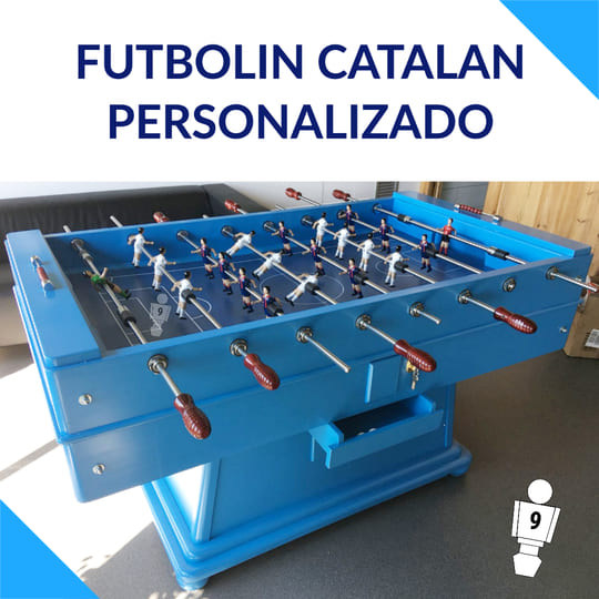 Futbolín Catalán personalizado en color azul | Don Futbolin