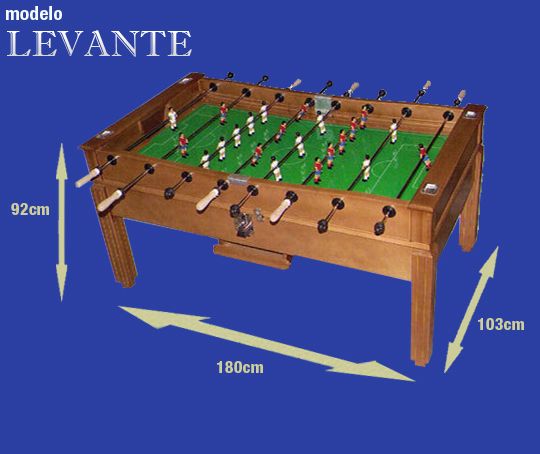 Futbolín modelo Levante