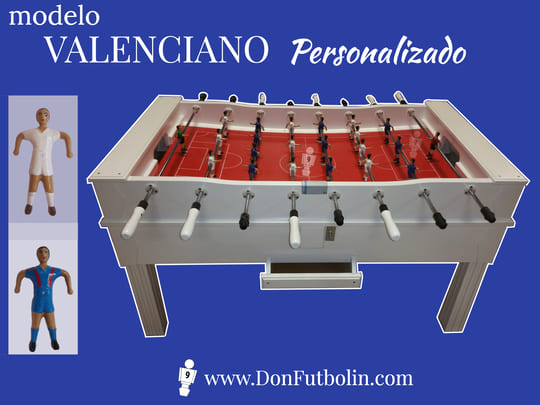 Comprar futbolín personalizado modelo Valenciano | Don Futbolin