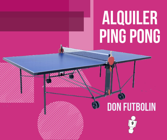 Juego de mesa ping pong con luz