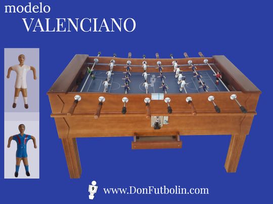 Futbolin de madera maciza Valenciano | Don Futbolin