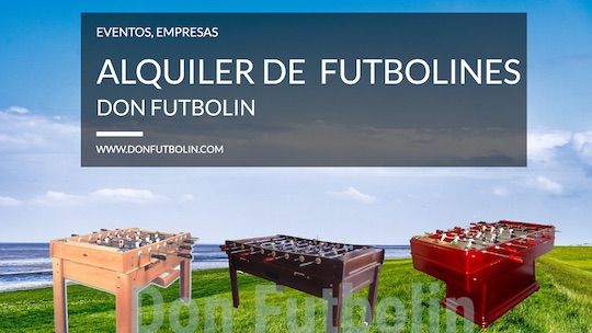 Tienda donde alquilar futbolines