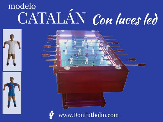 Futbolín Catalán con luces led | Don Futbolin