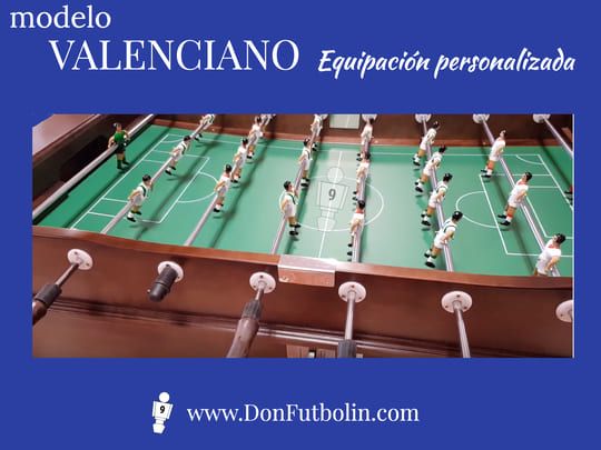 Futbolín con campo cóncavo Valenciano | Don Futbolin 