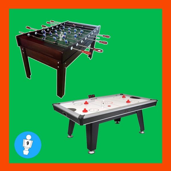 Alquiler pack de futbolín Barcelona más mesa de air hockey | Don Futbolin