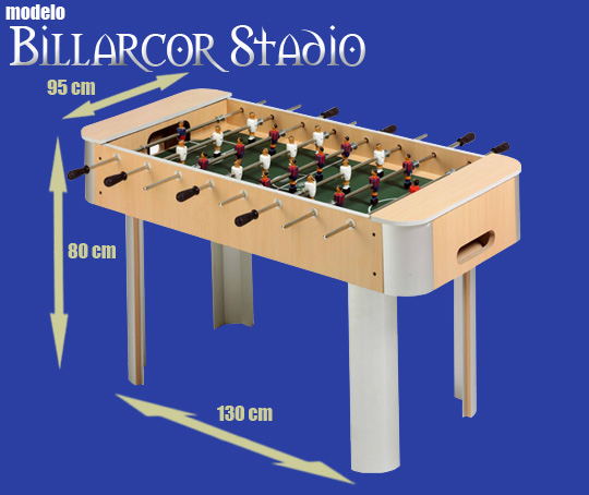 Futbolín modelo Billarcor Stadio