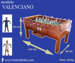 Futbolín modelo profesional Valenciano | Don Futbolin