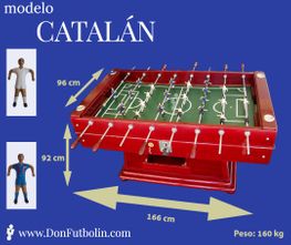 Medidas Futbolin Catalan | Don Futbolin