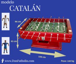 Medidas Futbolin Catalan | Don Futbolin