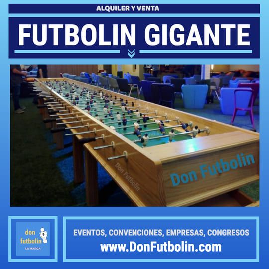 Futbolín Gigante para Eventos, Convenciones, Empresas y Congresos | Don Futbolin